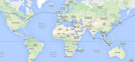 carte de notre périple