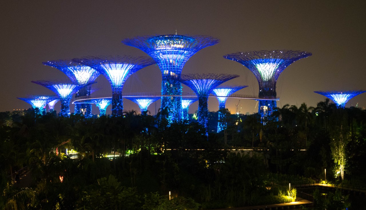 Gardens by the Bay, un spectacle haut en&nbsp;couleur!